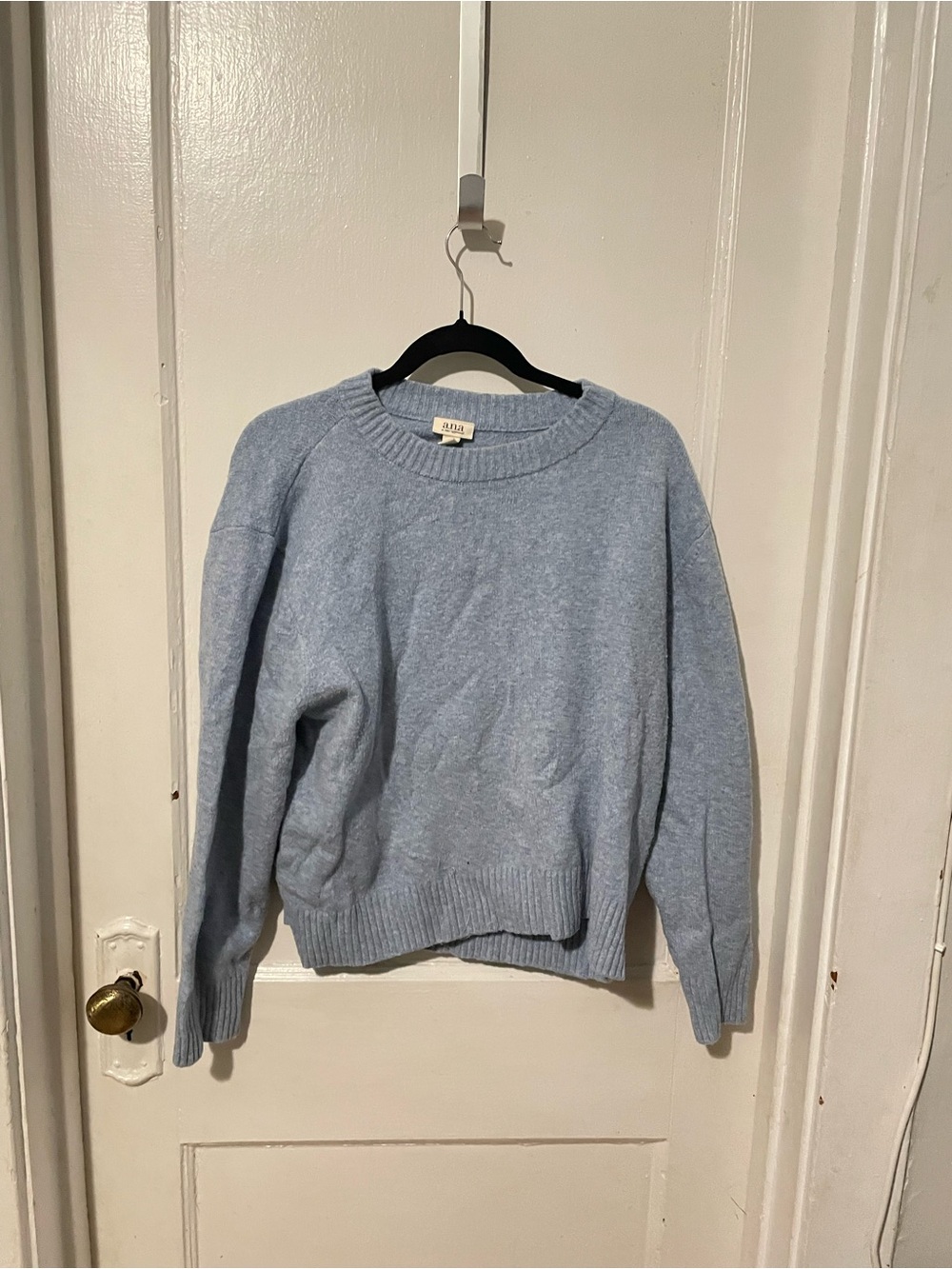 a.n.a Light Blue Women's Crewneck Sweater